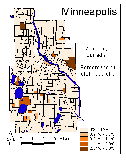 Map of Canadian Ancestry