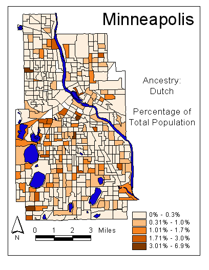 Map of Dutch Ancestry