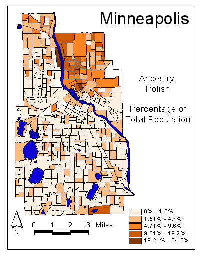 Map of Polish Ancestry