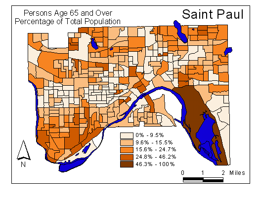 Age Map: 65 and Over