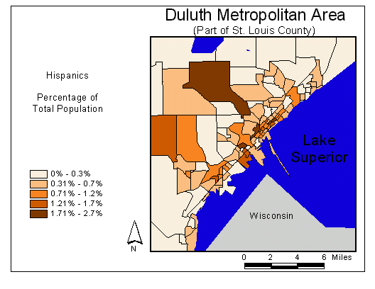 Map of Hispanic Ancestry