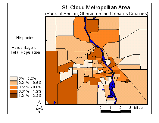 Map: Hispanics