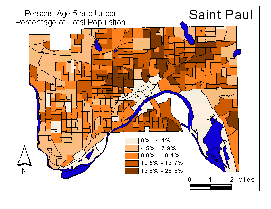 Age Map: 5 and Under